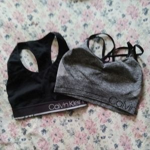 2 Calvin Klein sport bras